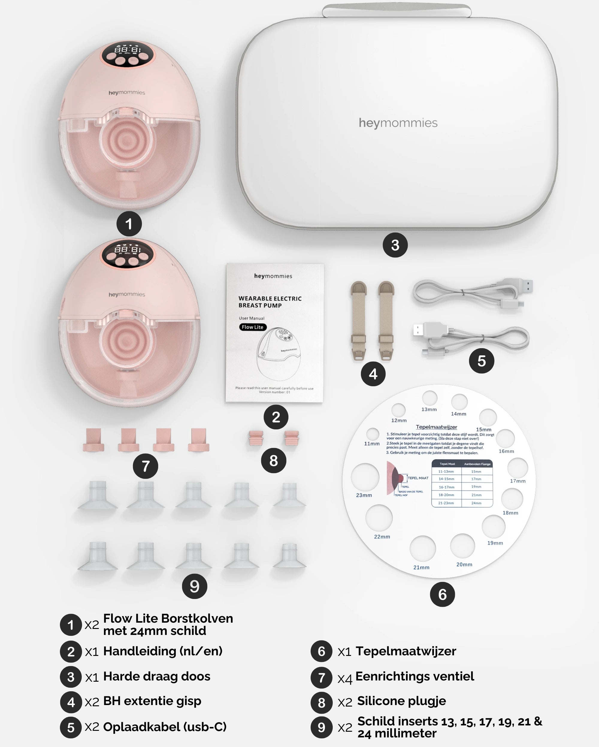 Wearable Breastpump - Heymommies Flow Lite